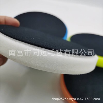 跨境供应6英寸凹凸型方格海绵轮套装汽车抛光海绵盘美容打蜡垫图5