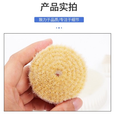 电动文玩清理刷盘毛刷轮金刚核桃橄榄核包浆刷猪毛小刷盘抛光刷头图5