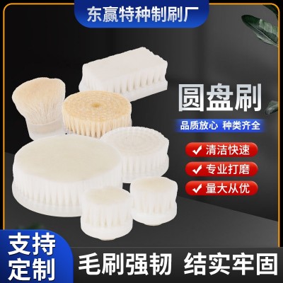 电动文玩清理刷盘毛刷轮金刚核桃橄榄核包浆刷猪毛小刷盘抛光刷头图4