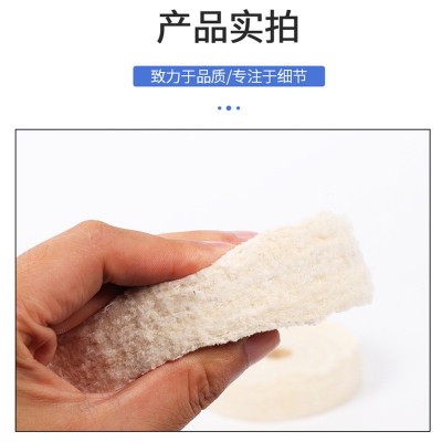 抛光白布轮 皮革珠宝饰品抛光棉布轮 镜面抛光轮 封边机布轮 背绒图5