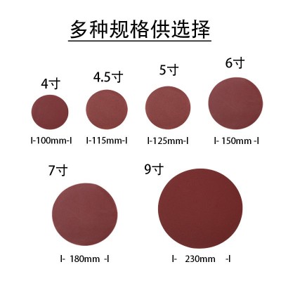 5寸 125MM植绒砂纸片，打磨、角磨机专用植绒圆形砂纸，源头厂家图4