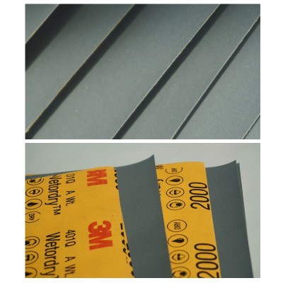 3M401Q碳化硅水砂纸汽车金属划痕漆面打磨抛光美纹防水砂纸磨砂纸图5