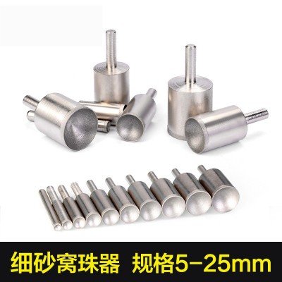窝珠器 吸眼磨头 琥珀蜜蜡玉石玛瑙菩提打磨手串修圆台磨机工具图2