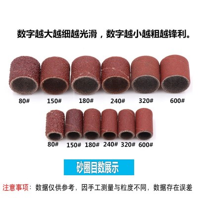砂纸圈 砂布砂纸抛光打磨头木工根雕金属核雕橄榄核砂纸 棒磨头图4