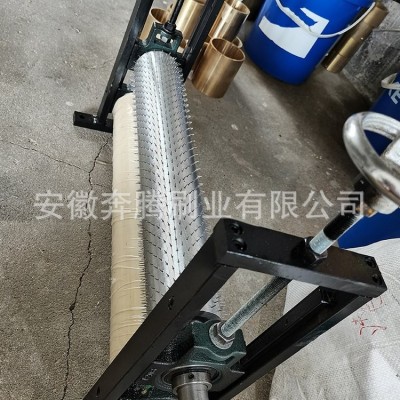收缩膜打孔排气卷布针辊塑料开网机铜铝合金无纺布烫孔卷布针辊图3
