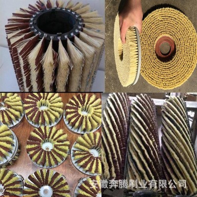 剑麻砂布毛刷制板木工异性砂光机砂轮配件家具凹槽线条抛光打磨辊图3