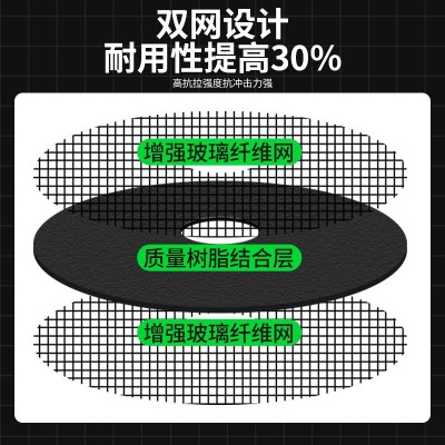 跨境9寸230切割片外贸支持贴牌定制双网超薄不锈钢树脂切割片图2