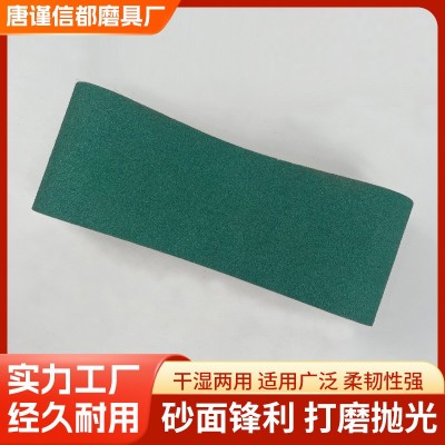 绿色610*100锆刚玉环形砂带硬金属抛光沙带铸铁件高刚玉打磨砂带图2