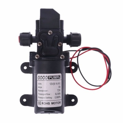 跨境水泵DC 12V 70W 130PSI 6L / Min水高压泵隔膜自吸泵图2