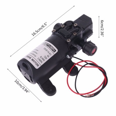 跨境水泵DC 12V 70W 130PSI 6L / Min水高压泵隔膜自吸泵