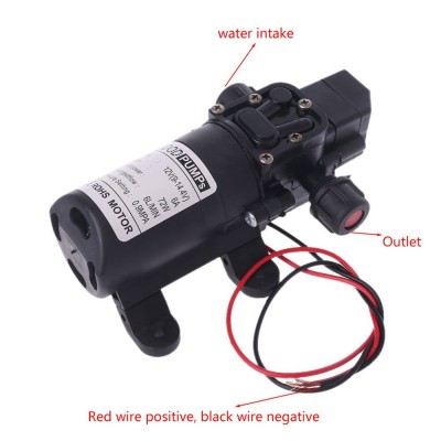 跨境水泵DC 12V 70W 130PSI 6L / Min水高压泵隔膜自吸泵图3