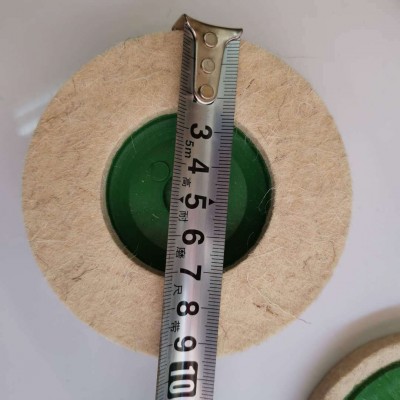 角磨机抛光轮4寸角向羊毛轮100金属打磨毛毡轮抛光片磨片图2
