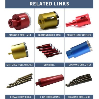 M14真空钎焊扩孔钻 石材瓷砖混凝土玻璃大理石开孔器 金刚石钻头图3