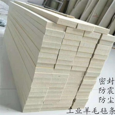 细白无纺布 工业吸油羊毛毡 高密度毛毡片 鼎诚图3