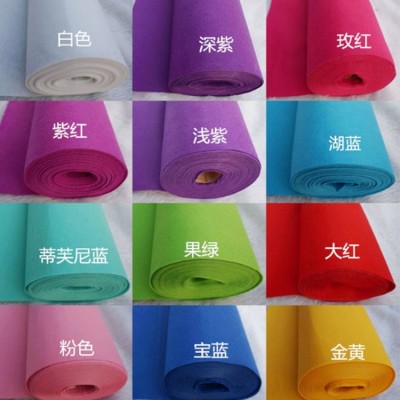 久利毛毡 针刺化纤彩毡 涤纶无纺布 毛毡布图5