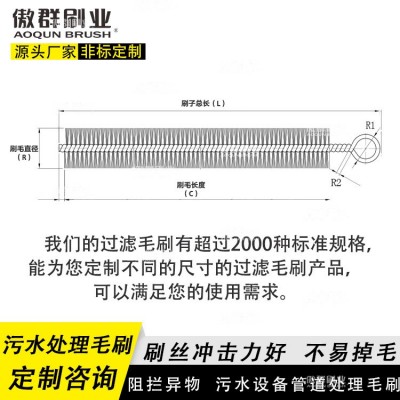 户外锦鲤养鱼池过滤材料毛刷 大水体生化毛刷滤床 过滤毛 刷批发图3