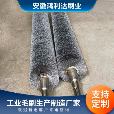 钢丝刷辊 不锈钢丝 刷 辊生产批发支持定制钢丝滚刷金属抛光钢 丝辊图5