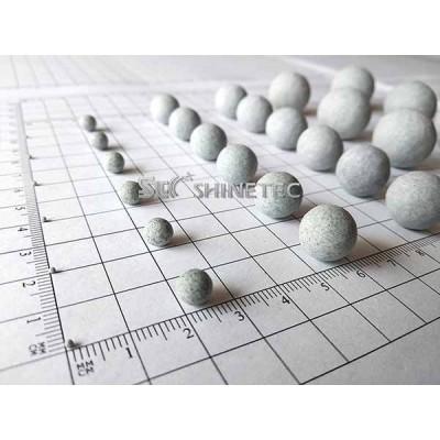 优质高耐磨棕刚玉圆球研磨石磨料图5