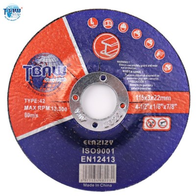 TBAW钹形砂轮115*3.0*22.2