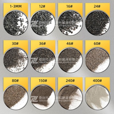 金刚砂 钢铁铝模具喷砂零部件抛光喷砂除锈研磨精密铸造用金刚砂图2