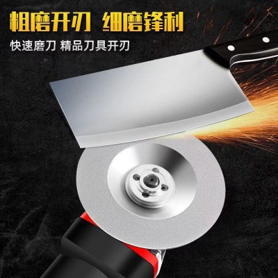 角磨机磨刀片碗型磨盘电钻磨刀石金刚砂打磨片刀具磨盘厂家直供图2