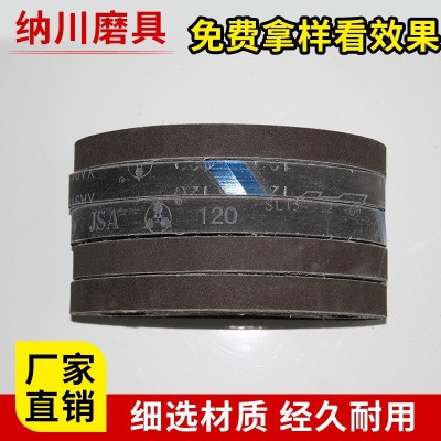520*20硬布黑砂三菱XA911锻烧砂带金属打磨抛光除锈砂纸带环型带图2