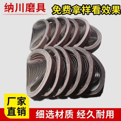 520*20硬布红砂布 气动砂带机砂带金牛167布基小工件异面打磨抛光图2
