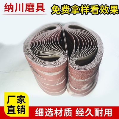 520*20硬布红砂布 气动砂带机砂带金牛167布基小工件异面打磨抛光图4