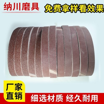 520*20硬布红砂布 气动砂带机砂带金牛167布基小工件异面打磨抛光图3