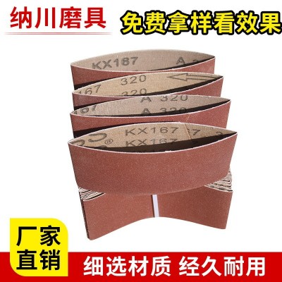 260x60红砂气动砂带机砂带40-600目多规格砂粒紧密碳化硅砂带图3