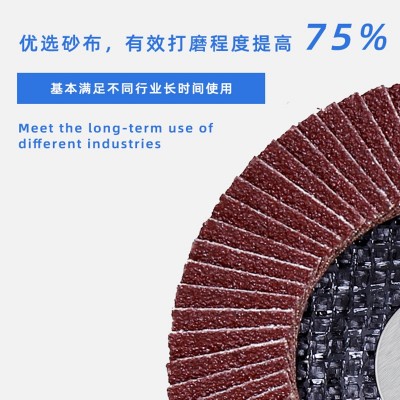 圣叠百页片 棕刚玉百叶片125×22 打磨片抛光片弹力磨盘 厂家直销图3