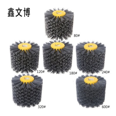 现货热销跨境专供源头厂家碳化硅 磨料丝 红色研磨剑麻马 毛拉丝轮图3