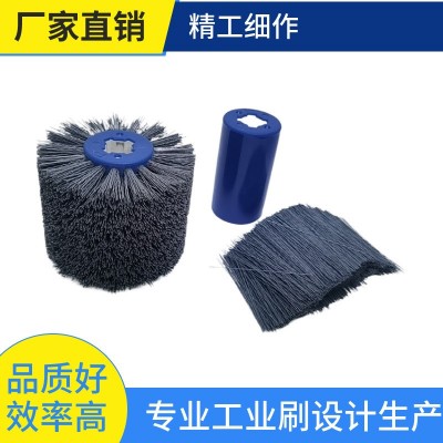 中山市文博刷业 蓝色十字芯研磨丝打磨抛光轮 磨料丝拉丝轮图2