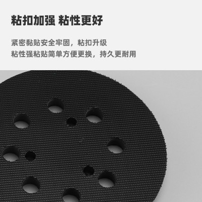 跨境热卖5寸3眼8孔抛光盘自粘砂纸打磨抛光盘 清洁砂光机电动粘盘图3