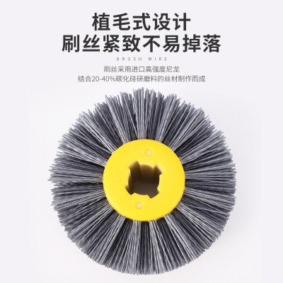 杠平刷磨料丝刷 打磨花头耐磨木工杆平抛光刷 金属除锈刷工业刷图4