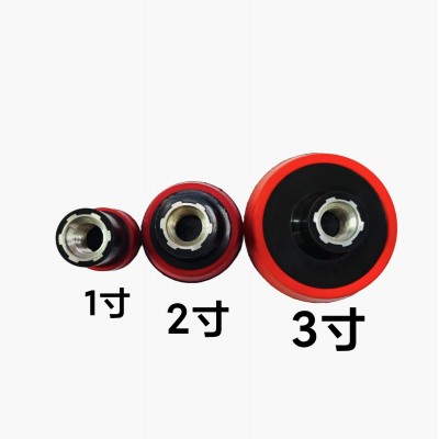 电动抛光盘1寸/2寸/3寸植绒砂纸自粘盘羊毛抛光汽车美容打蜡图2