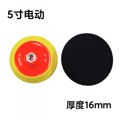 电动抛光盘4-8寸植绒砂纸粘盘电动角磨机石材打磨盘厂家直供图4