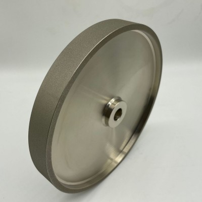跨境8英寸1"宽5/8"轴电镀cbn砂轮320#木工旋刀打磨轮钢基平形砂轮图4