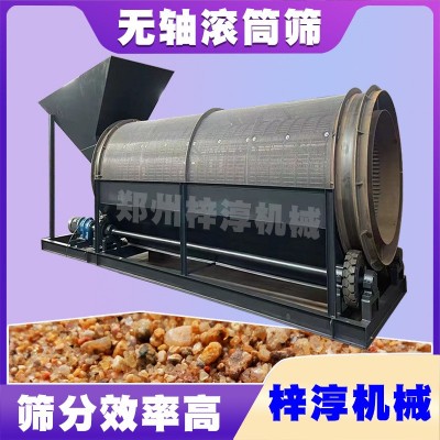 滚筒筛移动滚筒筛沙机设备筛砂机河砂污泥采石场无轴筛石机筛分机图4